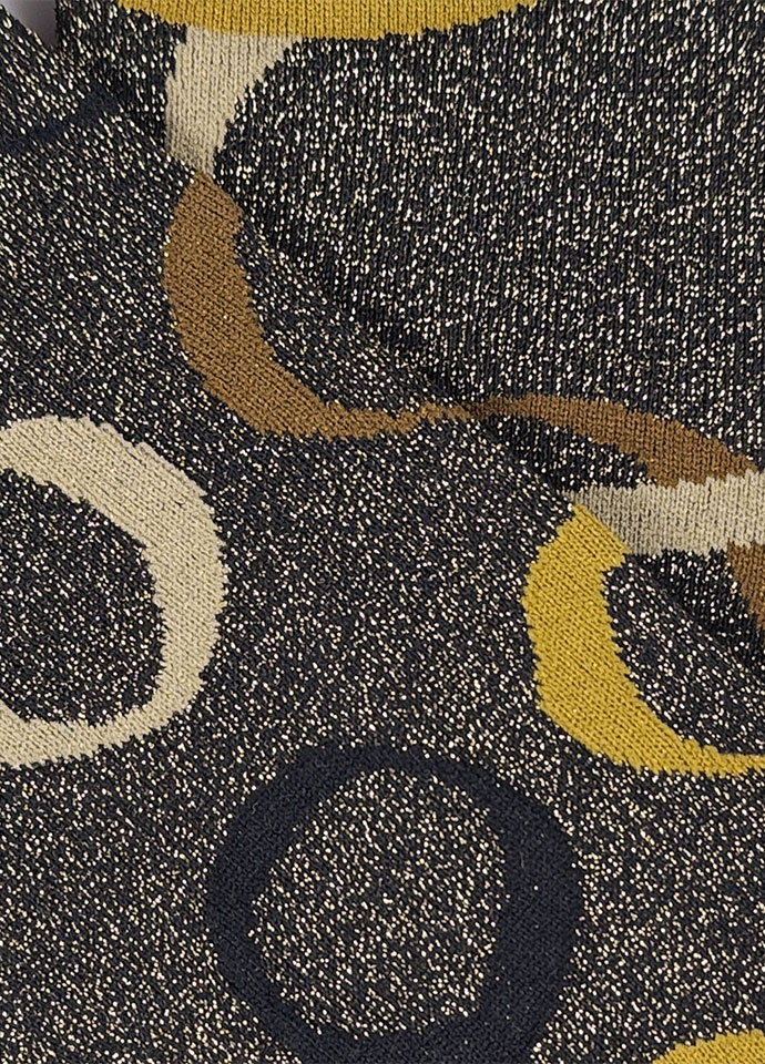 Gold_eclipse mid-calf socks